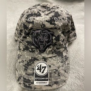 ‘47 Clean Up Digital Camo Chicago Bears Adjustable Hat